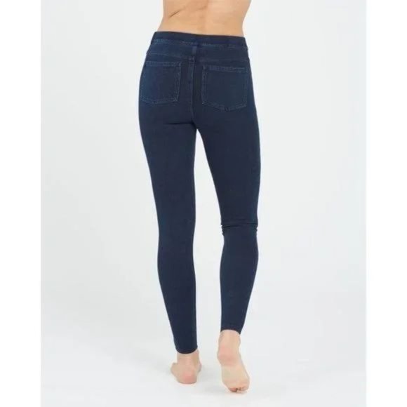 Spanx Jean-ish Ankle Leggings Denim Jeggings Small - Picture 4 of 10
